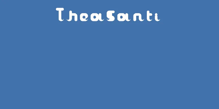 TheaSanti font