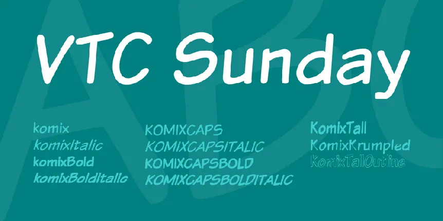 VTC Sunday font