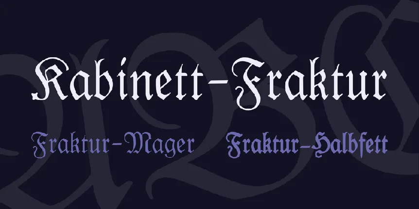 Kabinett-Fraktur font