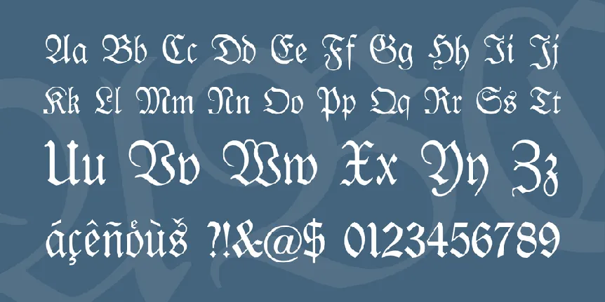 Kabinett-Fraktur font