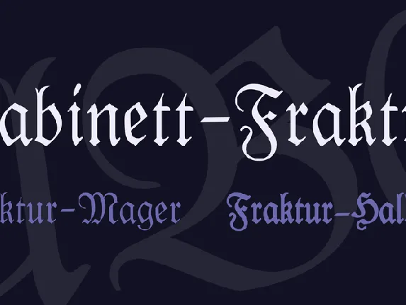 Kabinett-Fraktur font