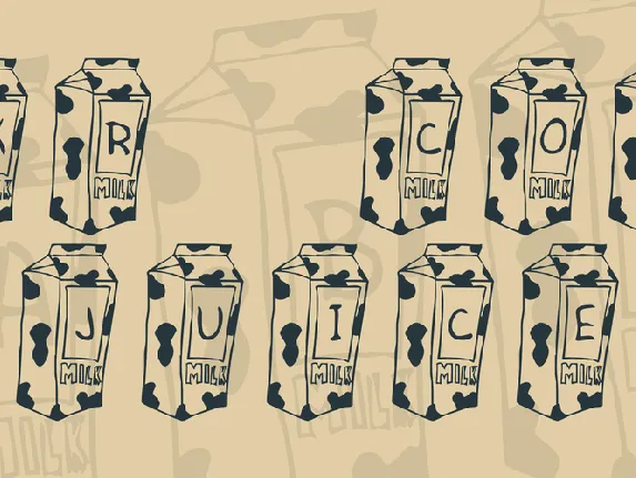 KR Cow Juice font