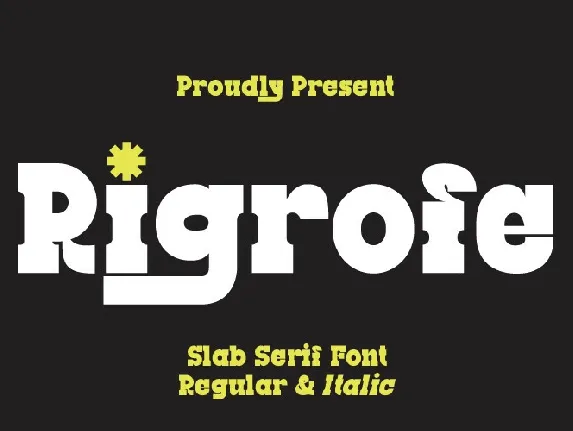 Rigrofe font