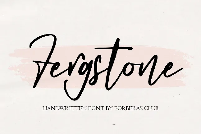 Fergstone font