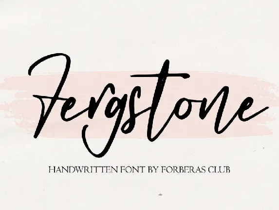 Fergstone font