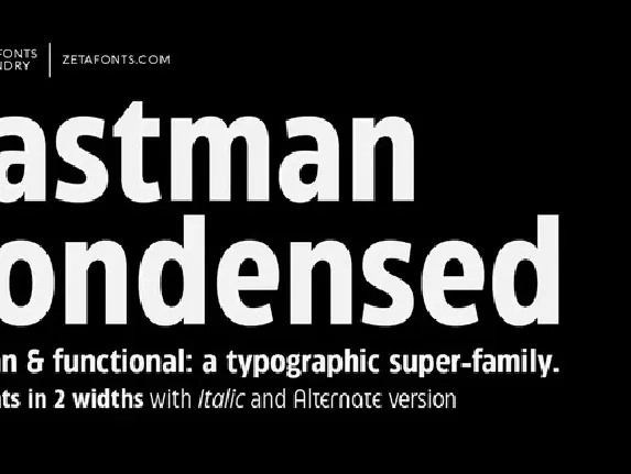 Eastman Condensed Family font