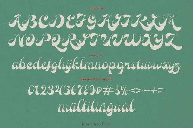 Mancluso Demo font