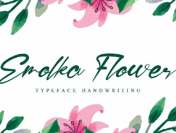 Emolka Flower Script font