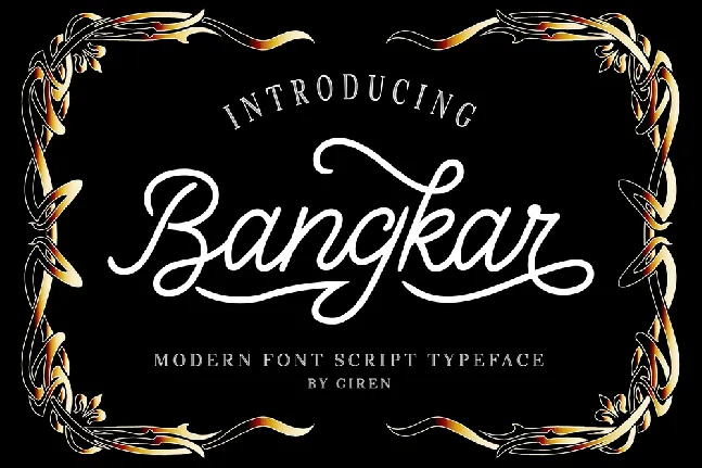 Bangkar Script font