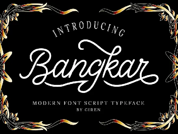 Bangkar Script font