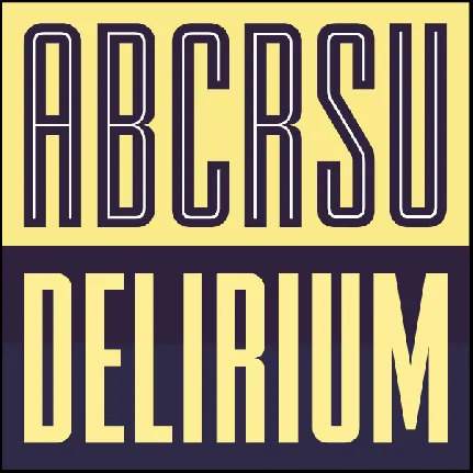 FTY DELIRIUM NCV font