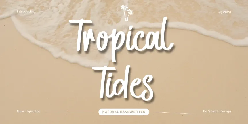 Tropical Tides - Personal Use font