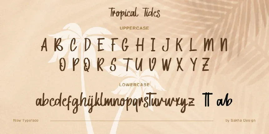 Tropical Tides - Personal Use font