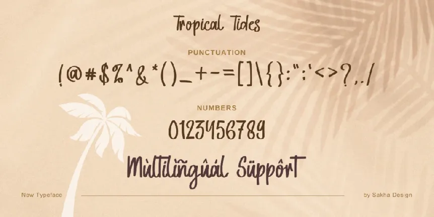 Tropical Tides - Personal Use font