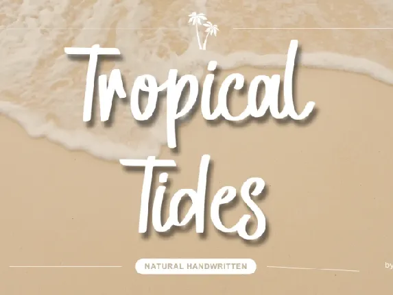 Tropical Tides - Personal Use font