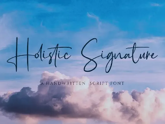 Holistic Signature font