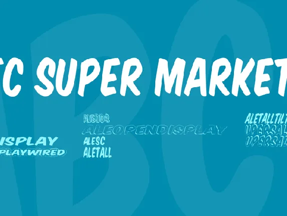 VTC Super Market S font