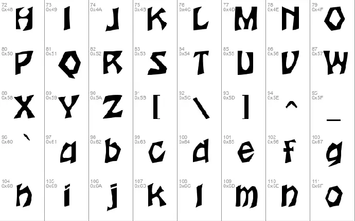 Houtsneeletter font