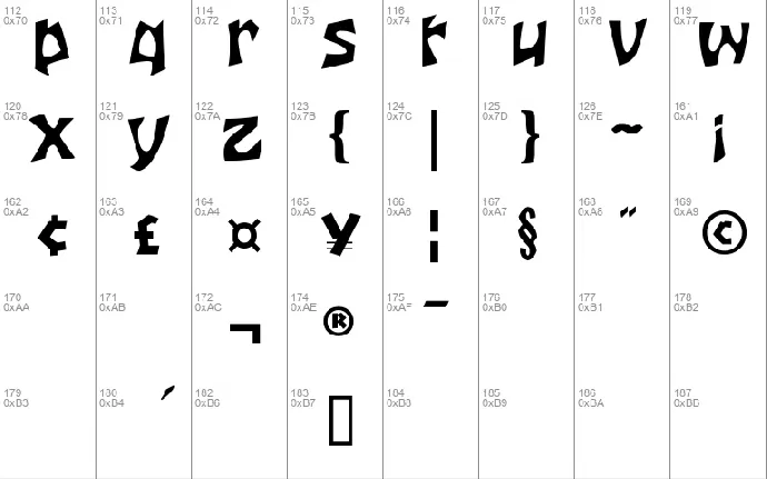 Houtsneeletter font