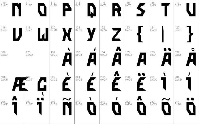 KORUXE OUSE font