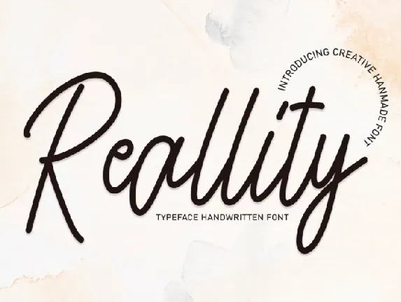 Reallity Script font