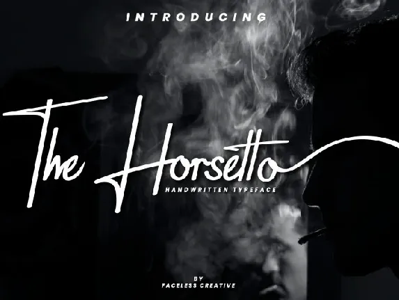 The Horsetto Signature font