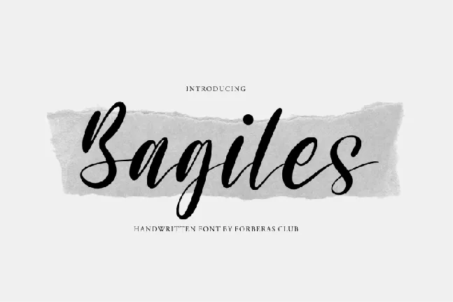 Bagiles font