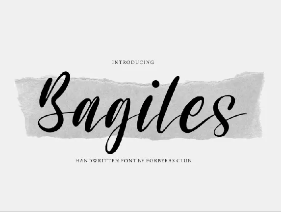 Bagiles font