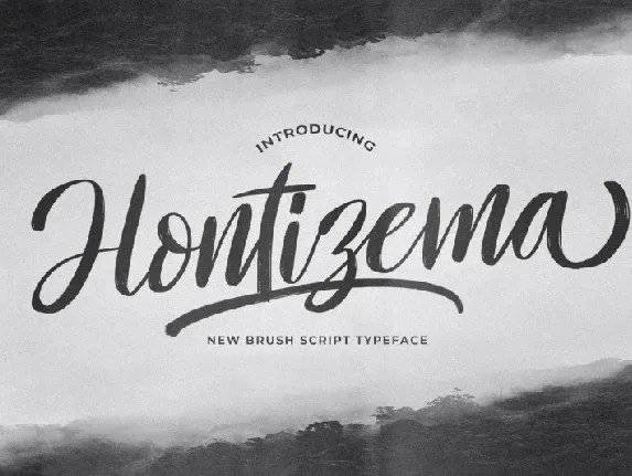 Hontizema Brush font