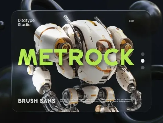 Metrock font