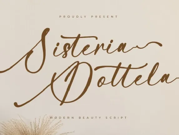 Sisteria Dottela font