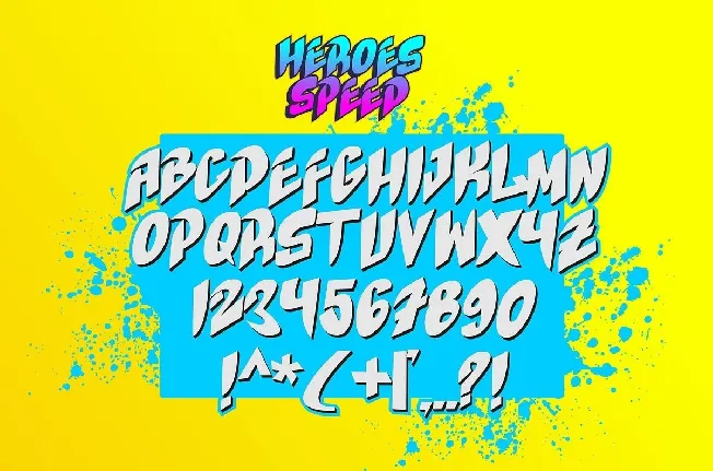 Heroes Speed font