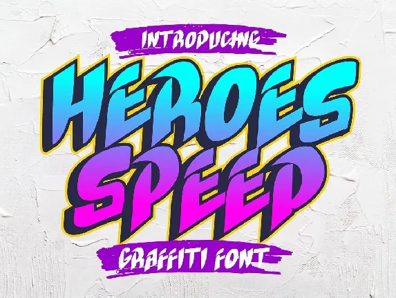 Heroes Speed font