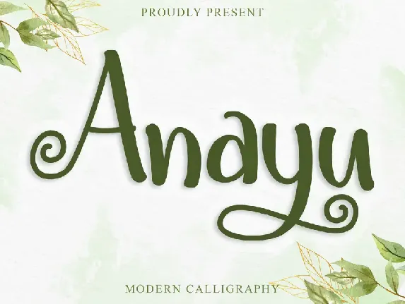 Anayu - Personal Use font