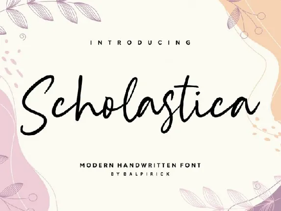 Scholastica Modern Handwritten font