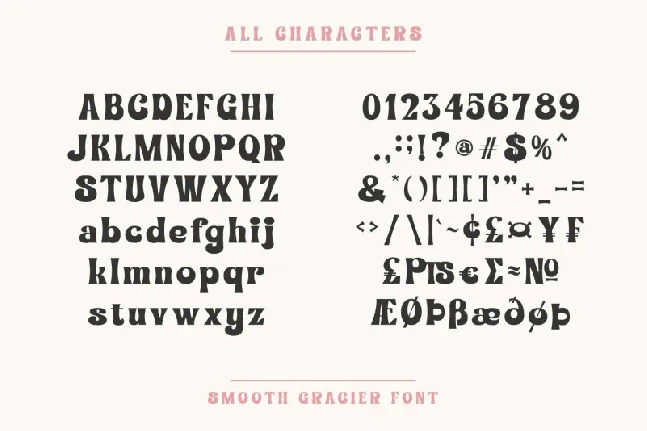 Smooth Gracier font