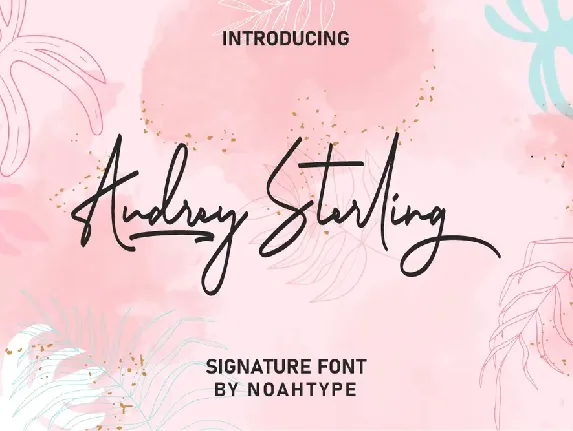 Audrey Sterling font