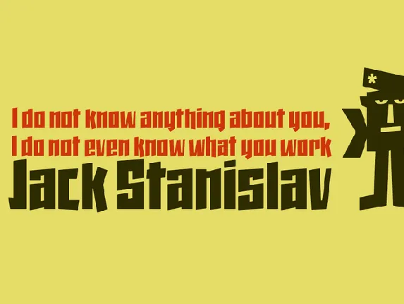 Jack Stanislav font