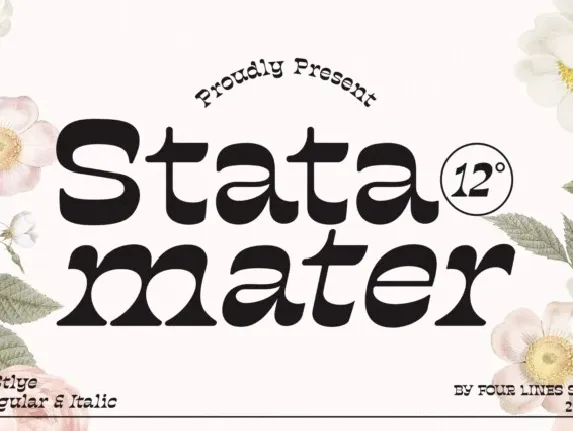 Stata Mater font