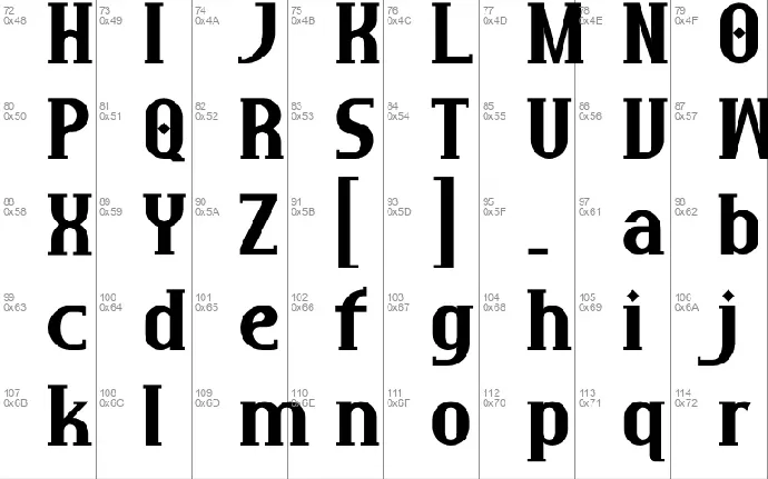 Ranova font