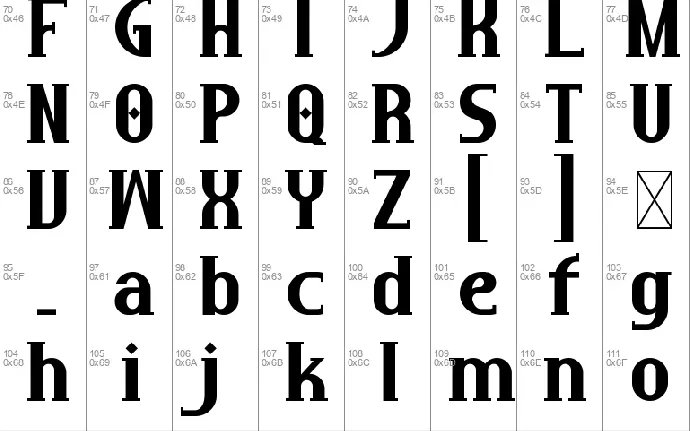 Ranova font