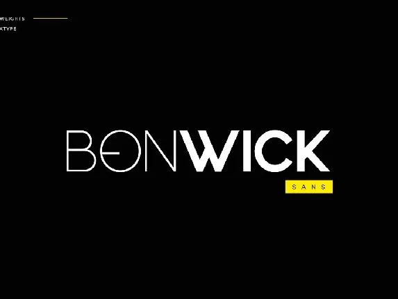 Bonwick Typeface font