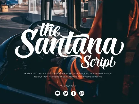 The Santana Script font