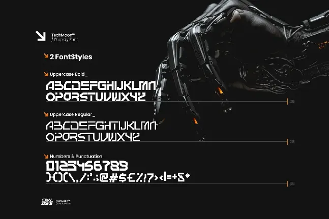 Techmoon font