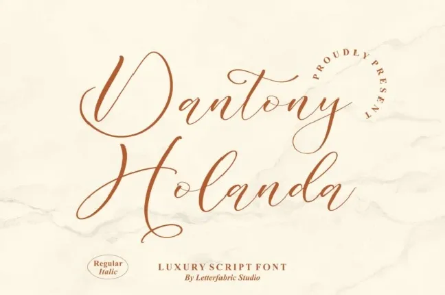 Dantony Holanda font