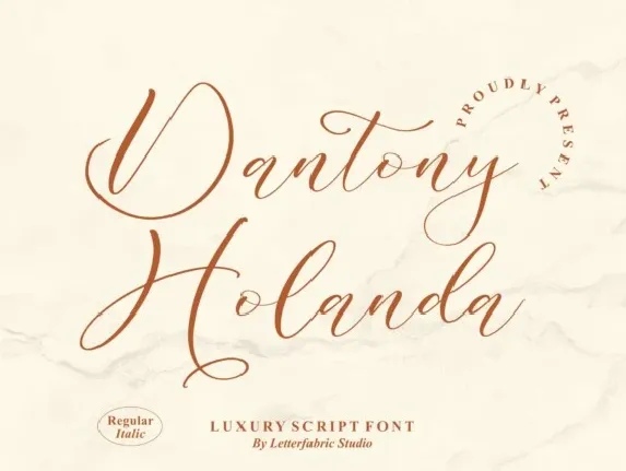 Dantony Holanda font