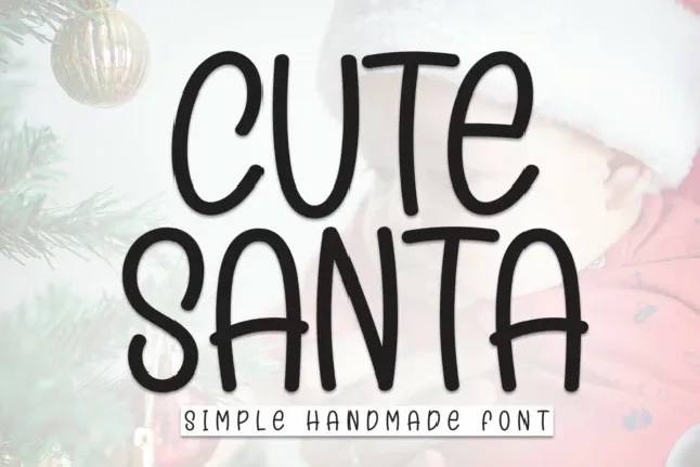 Cute Santa Display font