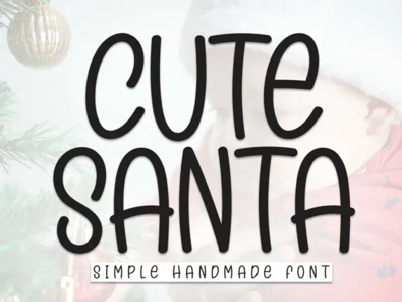 Cute Santa Display font