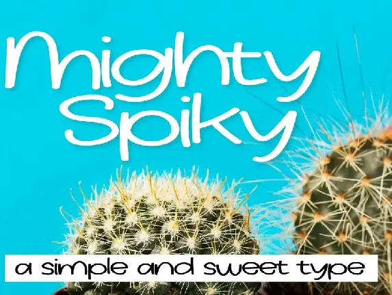 FBMightySpiky font