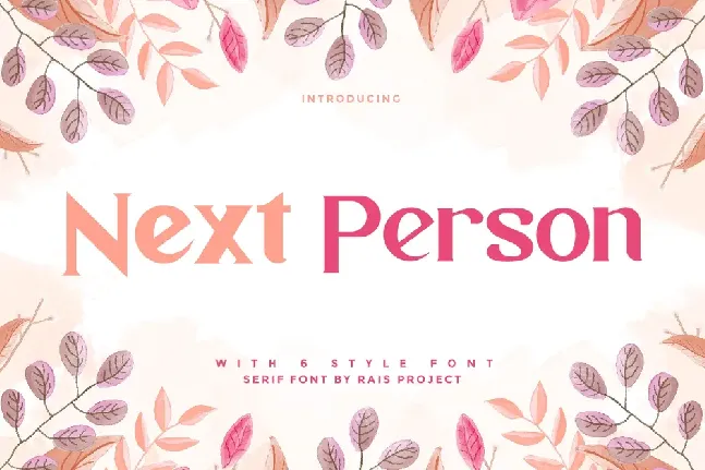 Next Person Demo font